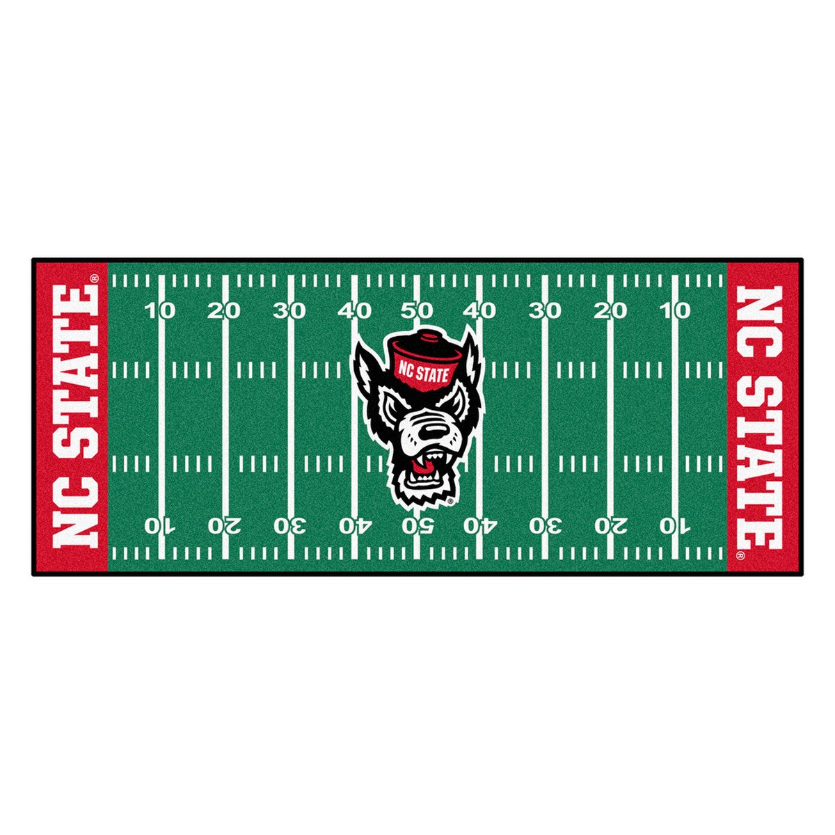 NC State Football Runner 30x70-inch